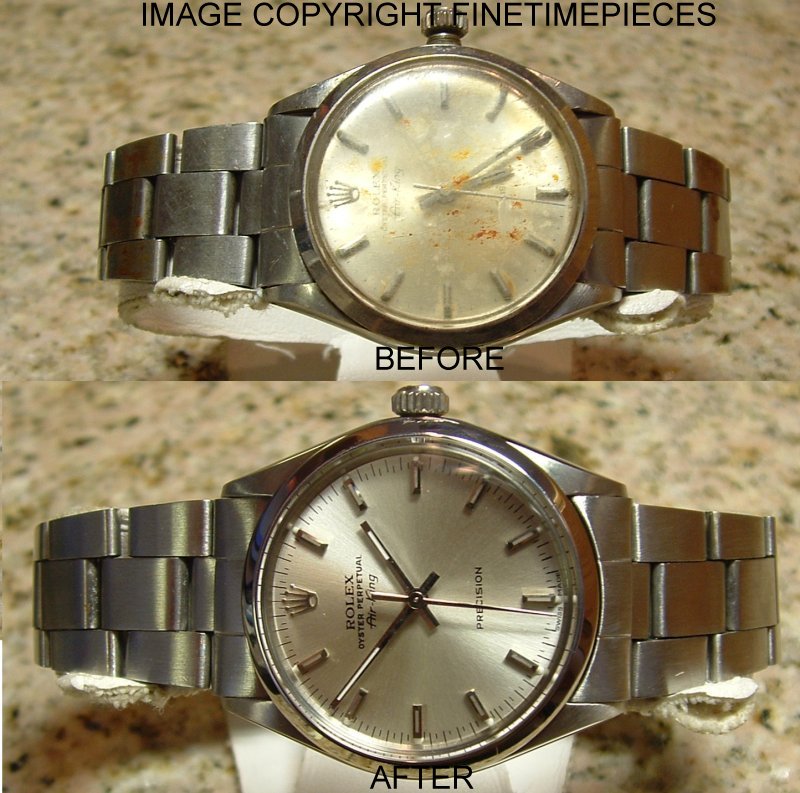 before and after rolex service